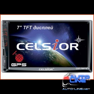 Двухдиновый мультимедийный центр с 7 TFT сенсорным дисплеем Celsior CST-7007G (Celsior CST-7007G GPS)